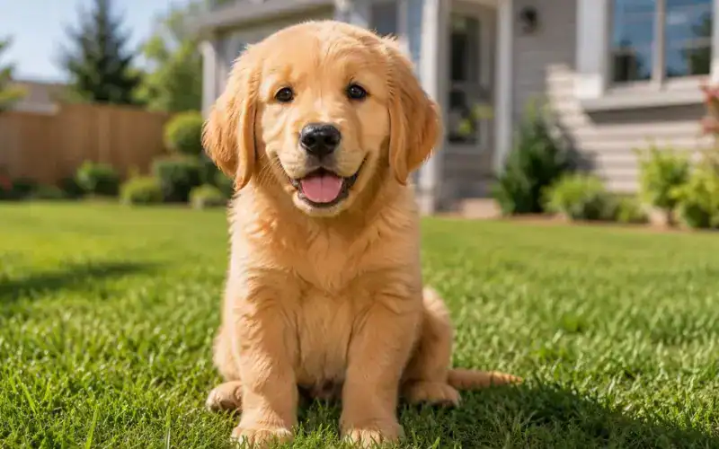 Puppy go outside for potty puppy going outside for potty training on grass