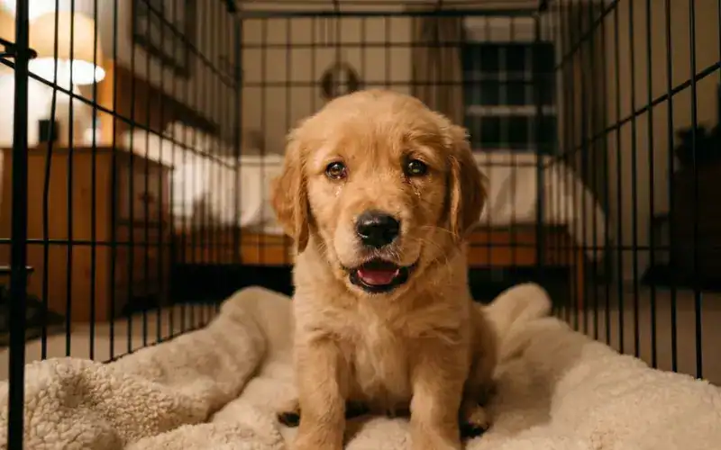 puppy crying in crate puppy crying in crate at night why does my puppy cry at night