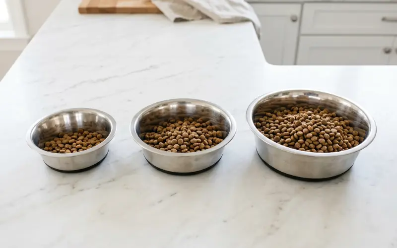 puppy feeding portions by age
