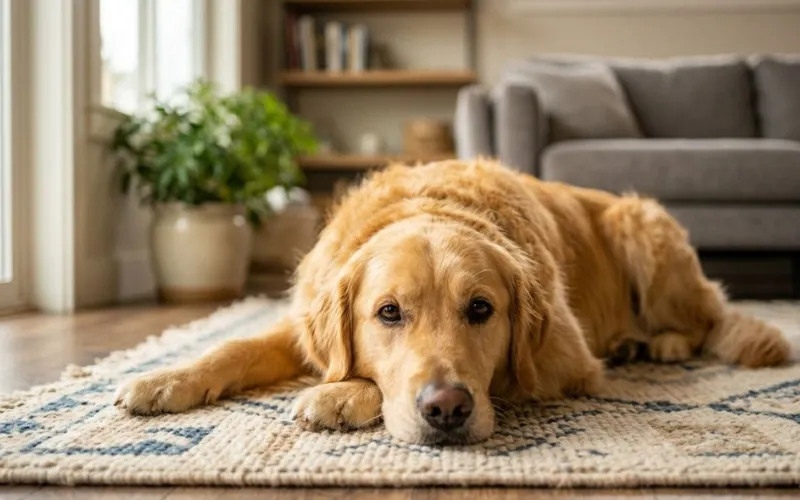 healthy happy dog after successful food transition