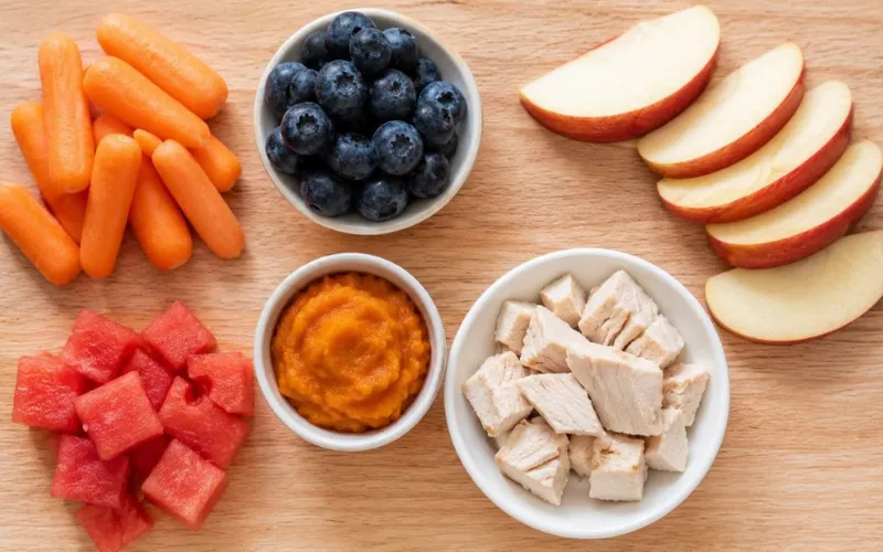 safe human foods for dogs carrots blueberries chicken