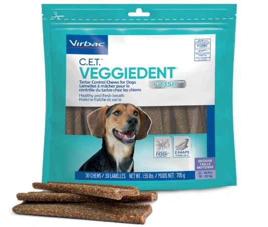 Virbac C.E.T. VeggieDent Fr3sh Dental Chews