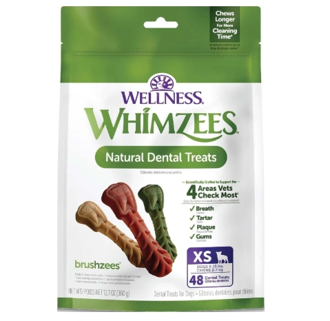 WHIMZEES Brushzees Natural Dental Dog Treats