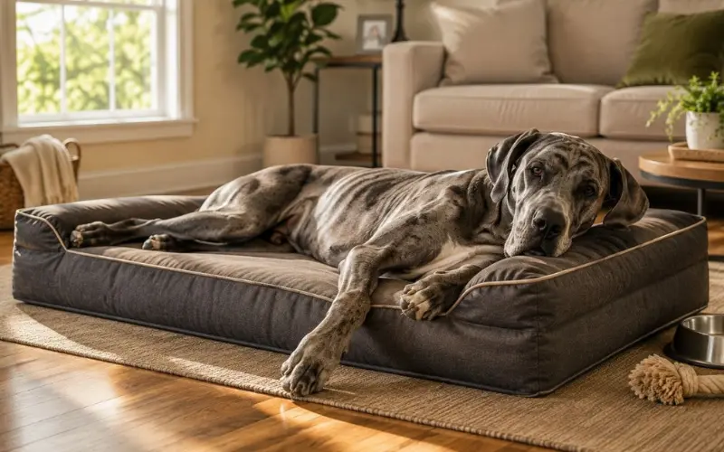 destroyed-dog-bed-versus-intact-bed-comparison comparison of destroyed dog bed versus intact durable bed