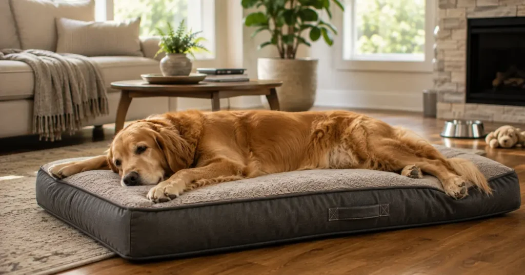 How to Choose a Dog Bed for Large Dogs, Size, Support, Materials (2026)
