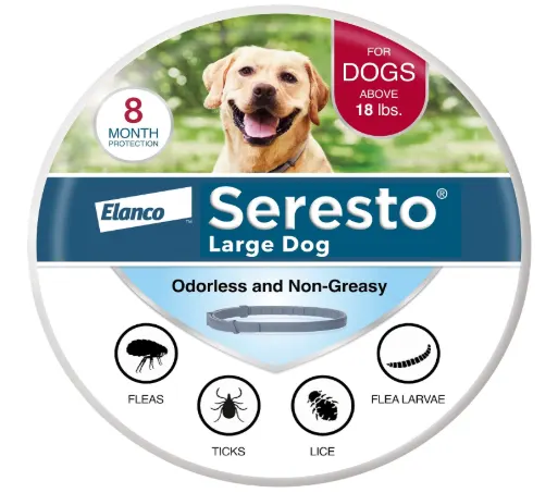 Seresto Flea and Tick Collar for large dogs over 18 pounds