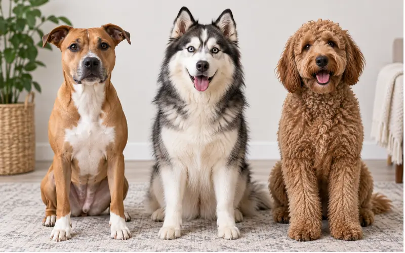 dog-coat-type-bathing-chart-comparison comparison of different dog coat types for bathing frequency