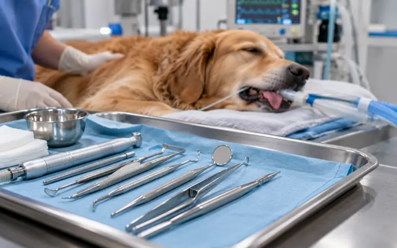dog tooth extraction severe periodontal disease