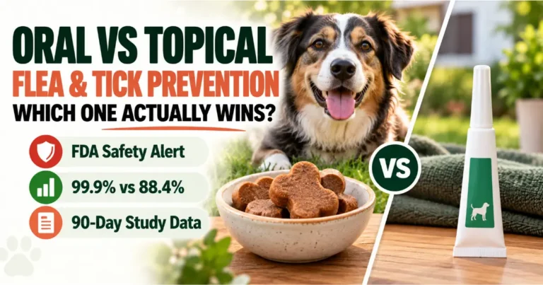 Oral vs Topical Flea and Tick Prevention for Dogs: 99.9% vs 88.4% Effective